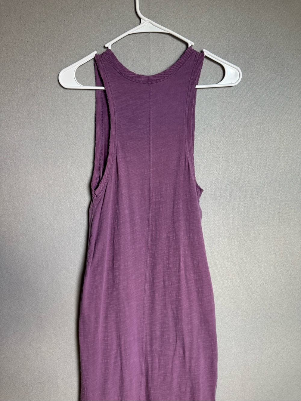 Daily Practice Dress Womens XS Purple Casual Slub Jersey Knit Racerback Maxi - Picture 6 of 12